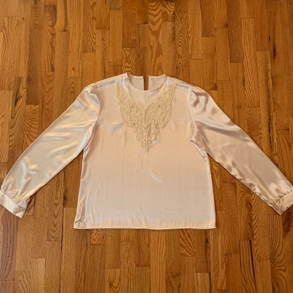 Tops - Silk and Lace Shirt L